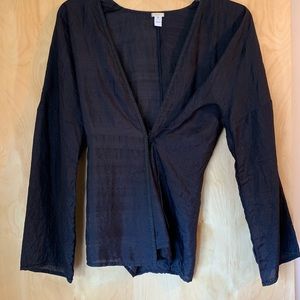 Dosa 100% silk ballet wrap top size 2